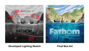 Developed Lighting Sketch and Final Box Art