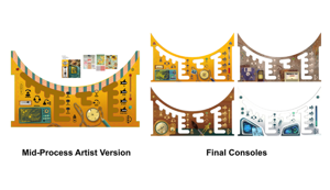 Mid-process Artist Version and Final Console