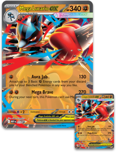 Mega Lucario ex Figure promo card Lucario