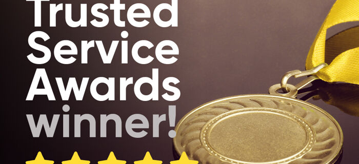 We won a 2022 Gold Trusted Service Award from Feefo