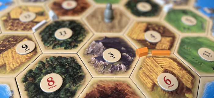 Catan - 19 tiles and wood for sheep