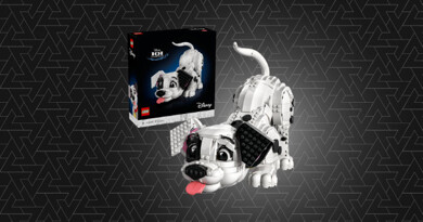 Image of 101 dalmations Lego puppy Spot crouching down