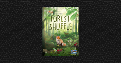 Image of the Forest Shuffle card game box of a fox in the forest