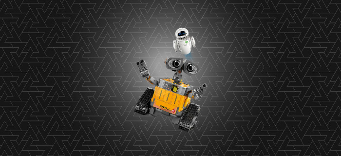 A Lego Love Story with Wall-E and Eve