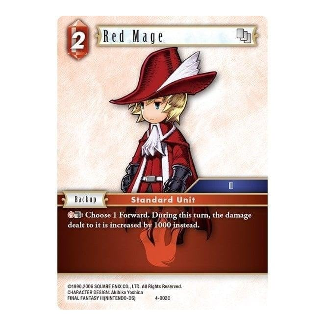 Red Mag Card Final Fantasy Red Mage Final Fantasy XIII Lightning Returns (Red Mage)