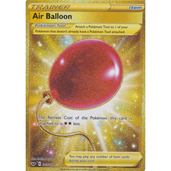 Pokemon Single Card Sword & Shield Base Set - 213/202 : Air Balloon | Chaos  Cards