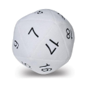 Ultra Pro Jumbo D20 Plush Dice : White - Image 2