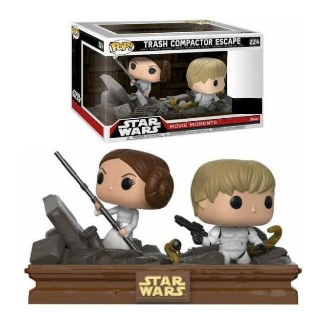 Pop! Star Wars Luke & Leia Trash Compactor