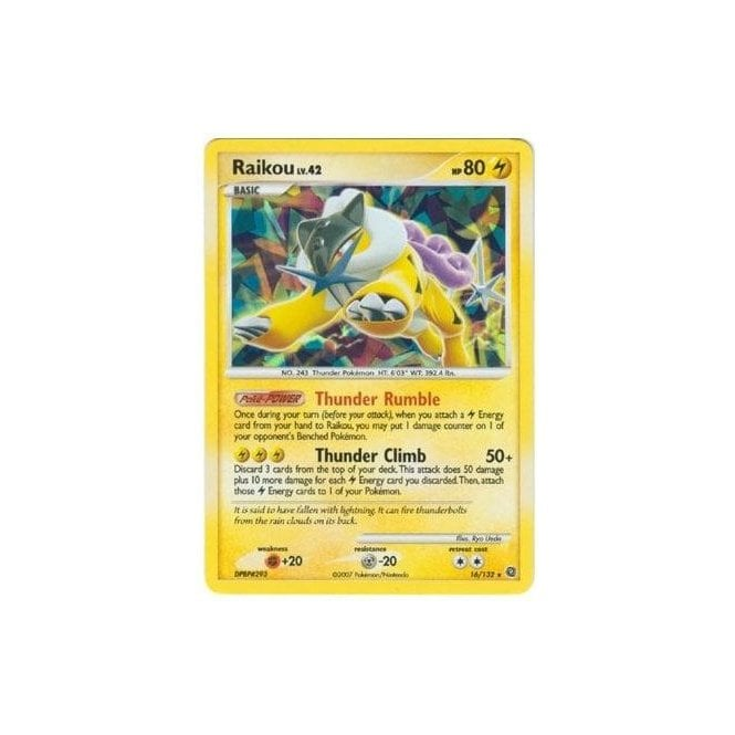 Pokemon Single Promotional Card - Shiny Raikou 16/132 | Chaos Cards Pokemon Single Promotional Card - Shiny Raikou 16/132 | Chaos Cards