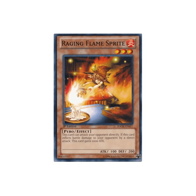 Yu-Gi-Oh! Card SD3-EN010 Raging Flame Sprite (Common) | Chaos Cards