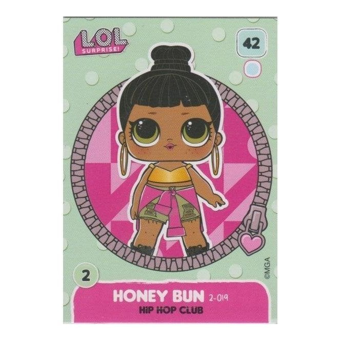 L.O.L. Surprise Single Card 042 HONEY BUN HIP HOP CLUB