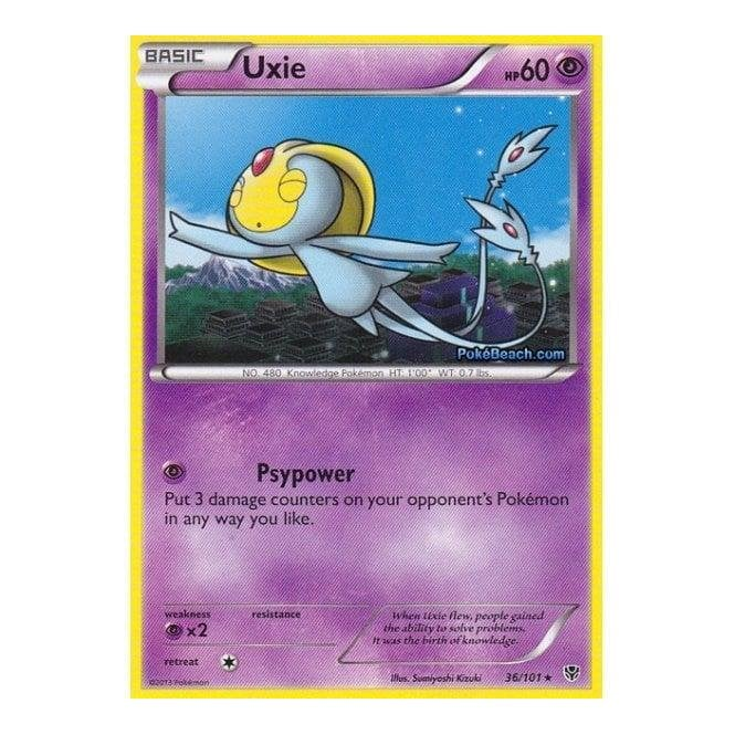 Pokemon Single Card B&W PLASMA BLAST (Reverse Holo) 036/101 Uxie Chaos Cards