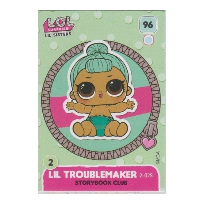 L.O.L. Surprise Single Card 096 LIL TROUBLEMAKER STORYBOOK