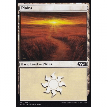 Plains (FOIL) : MAGIC 2020 261/280 - Magic the Gathering Single Card
