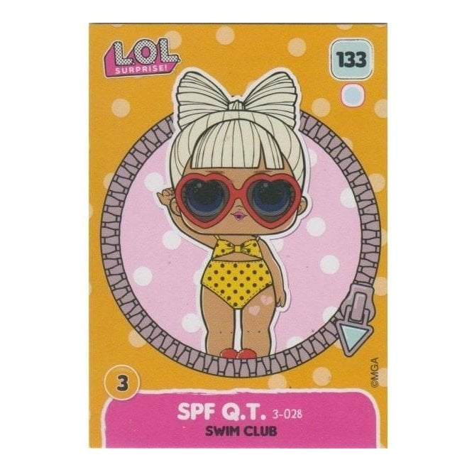 L.O.L. Surprise Single Card 133 SPF Q.T. SWIM CLUB Chaos Cards