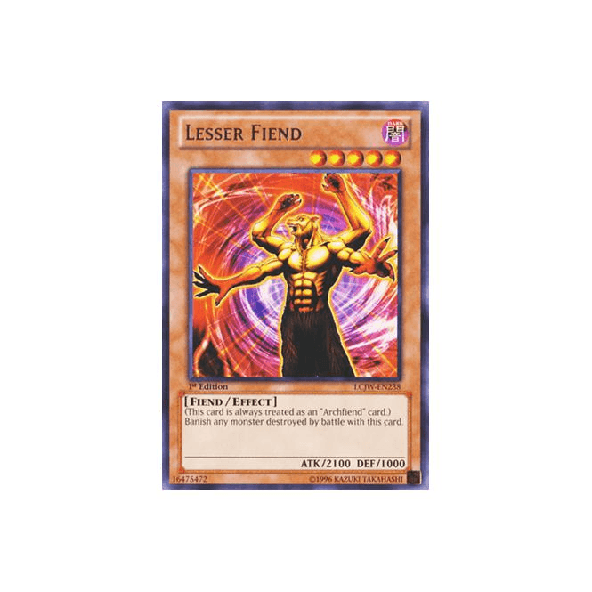 Yu-Gi-Oh! Card LCJW-EN238 Lesser Fiend (Rare) | Chaos Cards