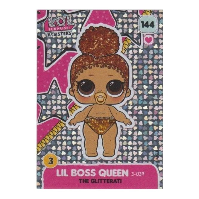 L.O.L. Surprise Single Card 144 LIL BOSS QUEEN THE GLITTERATI Chaos Cards