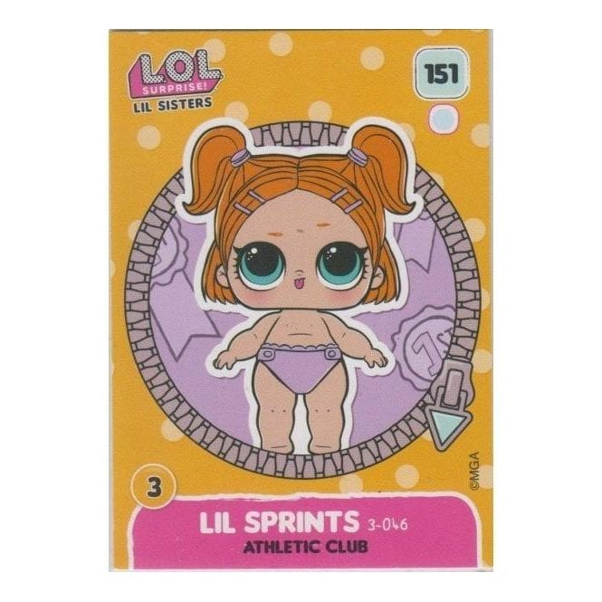 L.O.L. Surprise Single Card 151 LIL SPRINTS ATHLETIC CLUB