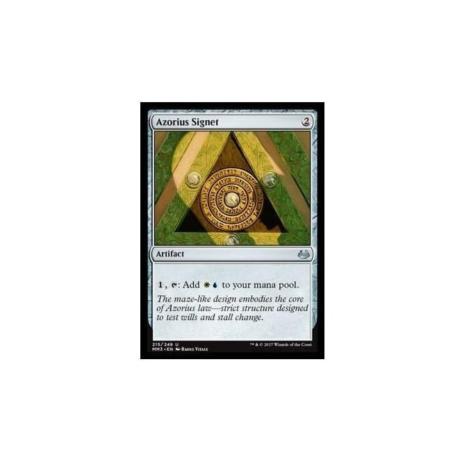 Azorius Signet (FOIL) : MODERN MASTERS 2017 215/249 - Magic the ...