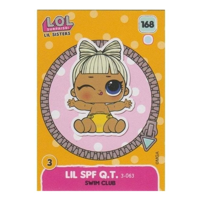 L.O.L. Surprise Single Card 168 LIL SPF Q.T. SWIM CLUB