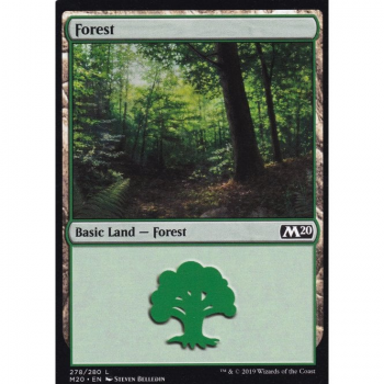Forest (FOIL) : MAGIC 2020 278/280 - Magic the Gathering Single Card