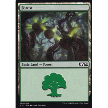 Forest (FOIL) : MAGIC 2020 280/280 - Magic the Gathering Single Card