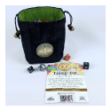 Third Die Standing Dice Bag : Celtic Tree Dice Bag Black