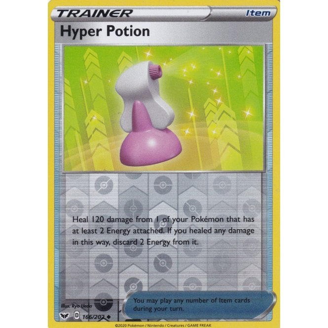 Pokemon Single Card Sword & Shield Base Set (Reverse Holo) - 166/202 : Hyper Potion | Chaos Cards Pokemon Single Card Sword & Shield Base Set (Reverse Holo) - 166/202 : Hyper Potion | Chaos Cards