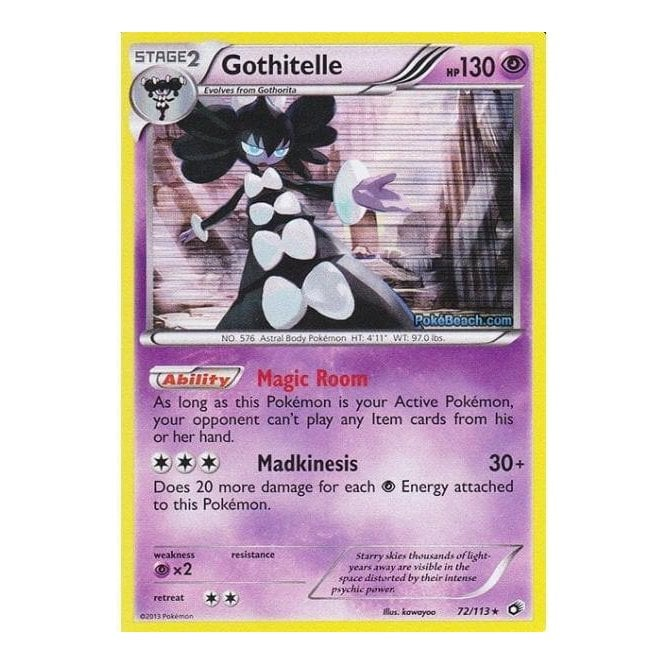 Pokemon Single Card B&W - LEGENDARY TREASURES (Reverse Holo) - 072/113 : Gothitelle | Chaos Cards Pokemon Single Card B&W - LEGENDARY TREASURES (Reverse Holo) - 072/113 : Gothitelle | Chaos Cards