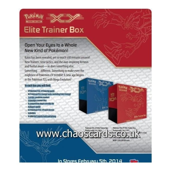 Pokemon Elite Trainer Box Xerneas (Blue) - XY Base Set | Chaos Cards Pokemon Elite Trainer Box Xerneas (Blue) - XY Base Set | Chaos Cards