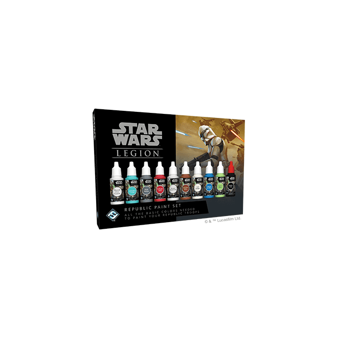 Star Wars Legion Republic Paint Set Chaos Cards