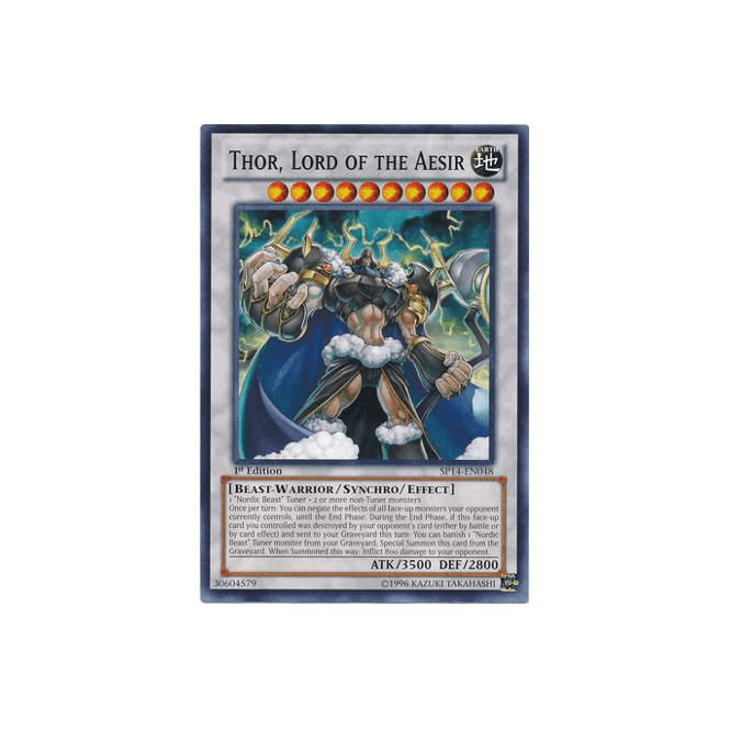 Yu-Gi-Oh! Card SP14-EN048 Thor, Lord of the Aesir (Common) | Chaos Cards Yu-Gi-Oh! Card SP14-EN048 Thor, Lord of the Aesir (Common) | Chaos Cards