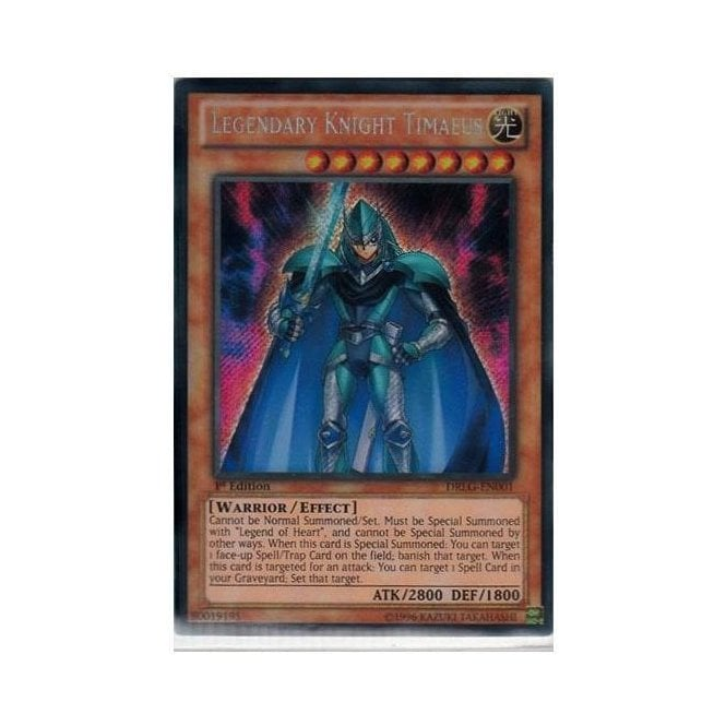 Yu-Gi-Oh! Card DRLG-EN001 Legendary Knight Timaeus (Secret Rare) | Chaos Cards Yu-Gi-Oh! Card DRLG-EN001 Legendary Knight Timaeus (Secret Rare) | Chaos Cards
