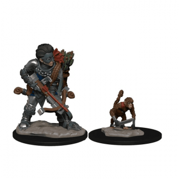 Wizkids Wardlings Minis: Boy Rogue and Monkey