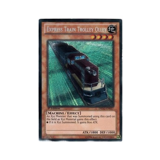 Yu-Gi-Oh! Card - Express Train Trolley Olley (DRLG-EN037) Secret Rare 1st Edition - Dragons Of Legend