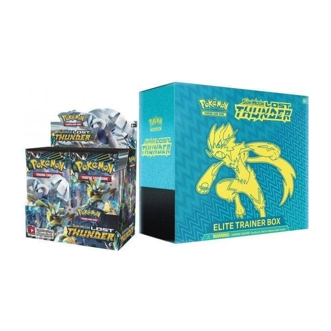 Pokemon Booster Box & Elite Trainer Box Combo : Sun and Moon - Lost Thunder | Chaos Cards Pokemon Booster Box & Elite Trainer Box Combo : Sun and Moon - Lost Thunder | Chaos Cards