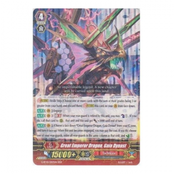 Great Emperor Dragon, Gaia Dynast : G-BT10-007 - Cardfight!! Vanguard Single Card