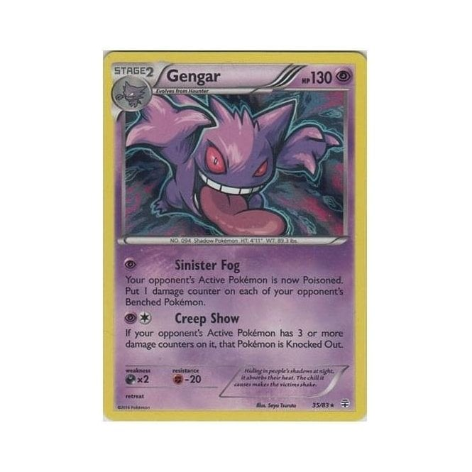 Pokemon Single Card GENERATIONS (Reverse Holo) - 35/83 : Gengar | Chaos Cards Pokemon Single Card GENERATIONS (Reverse Holo) - 35/83 : Gengar | Chaos Cards