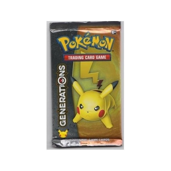 Pokemon Sealed Booster Pack (10 Cards) - Generations | Chaos Cards Pokemon Sealed Booster Pack (10 Cards) - Generations | Chaos Cards