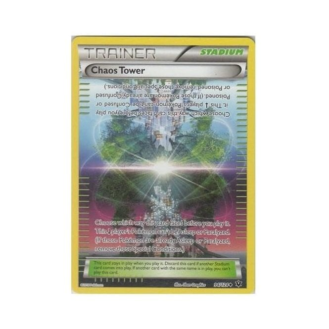 chaos tower pokemon card Rising - 111/086 Prism - Ultra Rare front and back. Chaos Rising ep19: Tower of