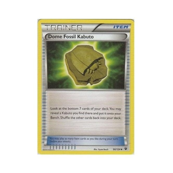 Pokemon Single Card XY - FATES COLLIDE - 096/124 : Dome Fossil Kabuto | Chaos Cards Pokemon Single Card XY - FATES COLLIDE - 096/124 : Dome Fossil Kabuto | Chaos Cards
