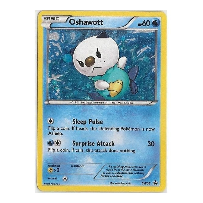 Pokemon Single Promotional Card - Oshawott BW08 | Chaos Cards Pokemon Single Promotional Card - Oshawott BW08 | Chaos Cards