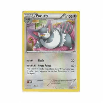 Purugly : XY - ELITE TRAINER PIKACHU LIBRE & SUICUNE P019 - Pokemon Single Card
