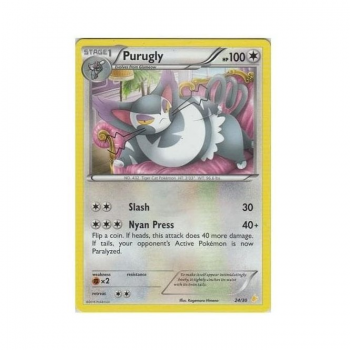 Purugly : XY - ELITE TRAINER PIKACHU LIBRE & SUICUNE P024 - Pokemon Single Card