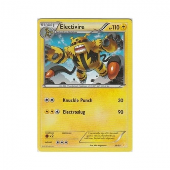Electivire : XY - ELITE TRAINER PIKACHU LIBRE & SUICUNE P025 - Pokemon Single Card