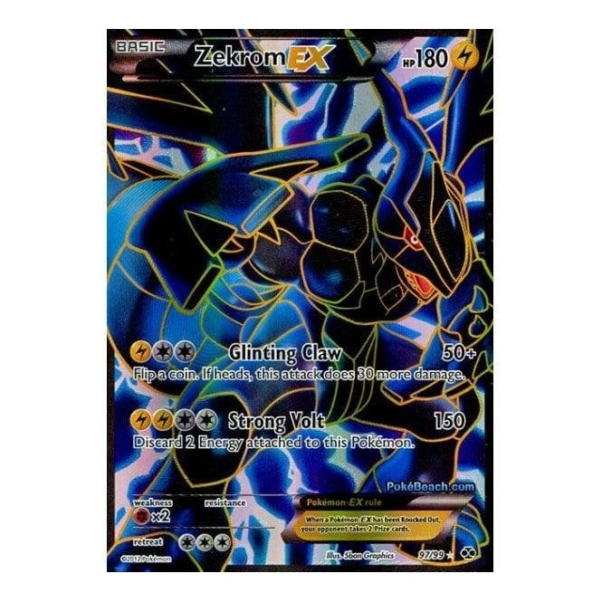 Pokemon Single Card B W Next Destinies 97 99 Zekrom Ex Full Art Chaos Cards