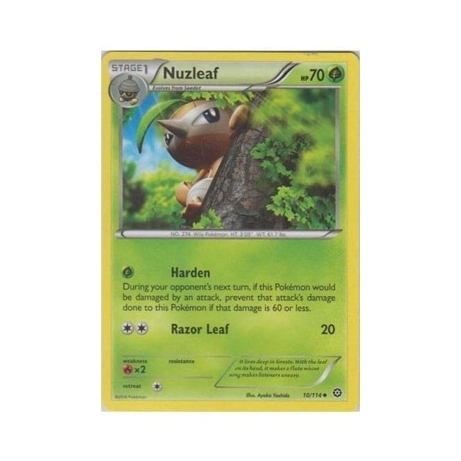 Pokemon Single Card XY - STEAM SIEGE - 010/114 : Nuzleaf | Chaos Cards Pokemon Single Card XY - STEAM SIEGE - 010/114 : Nuzleaf | Chaos Cards