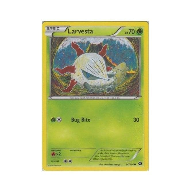 Pokemon Single Card XY - STEAM SIEGE - 014/114 : Larvesta | Chaos Cards Pokemon Single Card XY - STEAM SIEGE - 014/114 : Larvesta | Chaos Cards