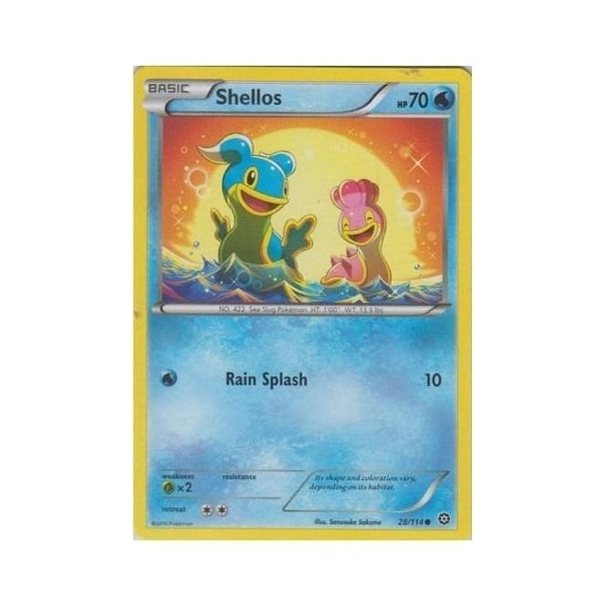 pokemon shellos card - - 29/111 - Common Colorless Surf (30) Weakness Lightning 2 Retreat Cost Shellos (East Sea) Sitting Cuties