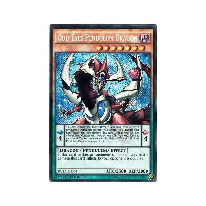 Yu-Gi-Oh! Card DUEA-EN004 Odd-Eyes Pendulum Dragon (Secret Rare) | Chaos  Cards